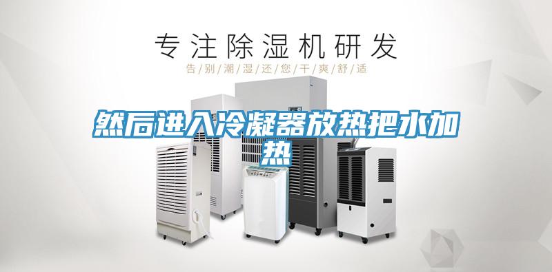 然后进入冷凝器放热把水加热