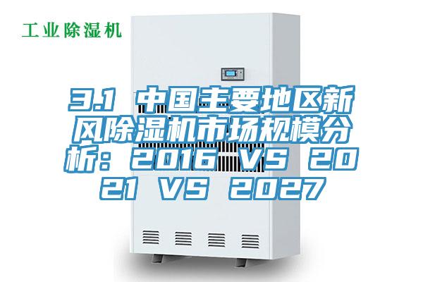 3.1 中国主要地区新风91香蕉视频下载网站市场规模分析：2016 VS 2021 VS 2027