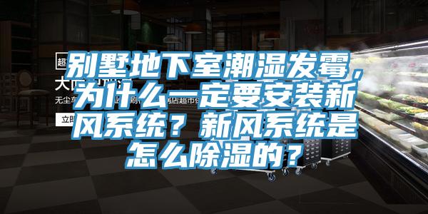 别墅地下室潮湿发霉，为什么一定要安装新风系统？新风系统是怎么除湿的？