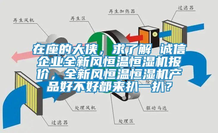 在座的大侠，求了解 诚信企业全新风恒温恒湿机报价，全新风恒温恒湿机产品好不好都来扒一扒？