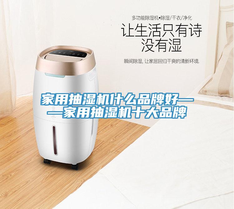 家用抽湿机什么品牌好——家用抽湿机十大品牌