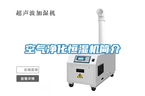 空气净化恒湿机简介